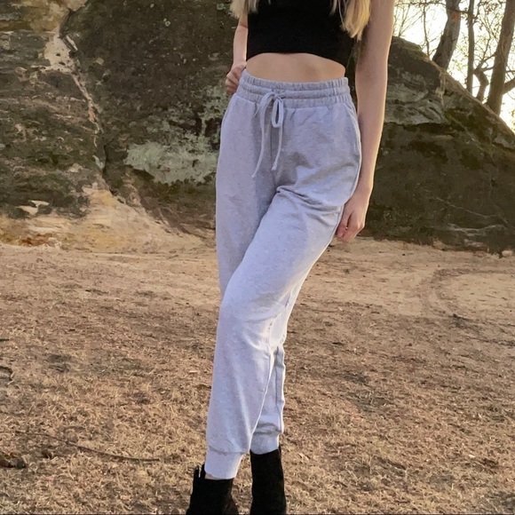 𝅺✨NEW✨ French Terry Unlined Joggers- Grey - Picture 1 of 4
